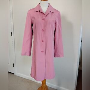Fitz-Wright Vintage Pink All Weather Jacket With Removable Lining Size S